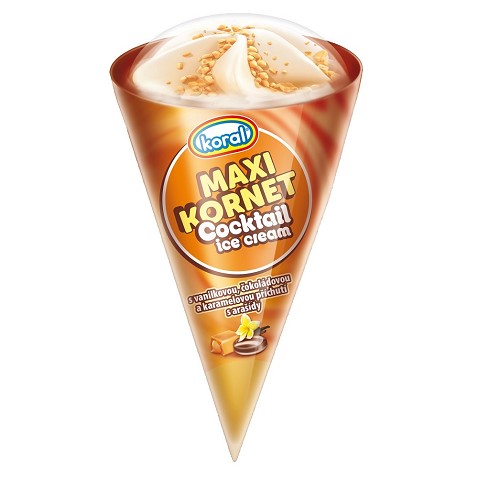 Maxi Kornet vanilka+karamel+čokoláda 240ml