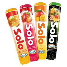 SOLO mix (jahoda, pomeranč, tropic) 27x105ml