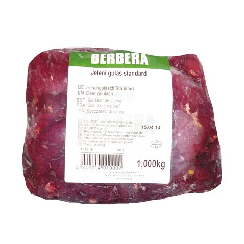 Jelení maso na guláš 1kg         